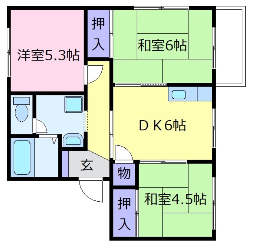 間取図 沼善ハイツ