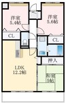 TO　U　狭山 3LDKの間取り