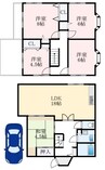 南海高野線/萩原天神駅 徒歩38分 1-2階 築34年 5LDKの間取り