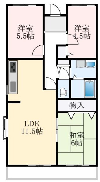 間取図 エステートⅡ