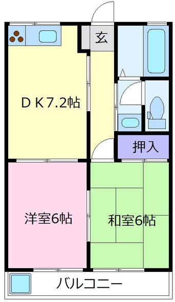 間取図 レヂオンス北野田参番館