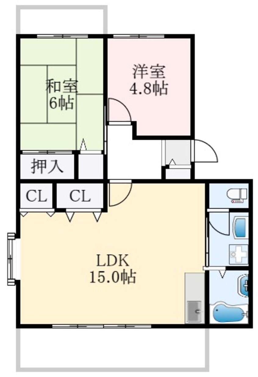 間取図 エステートⅢ