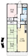 泉北高速鉄道/深井駅 徒歩13分 2階 築33年 3LDKの間取り