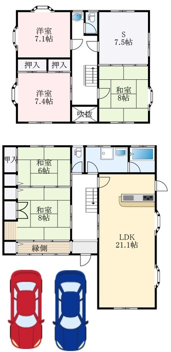 間取図 いぶき野一丁目戸建て