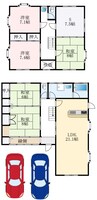 いぶき野一丁目戸建て 5LDK+Sの間取り