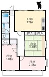 泉北高速鉄道/深井駅 徒歩10分 2階 築33年 3LDKの間取り