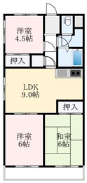 南埜マンション赤塚の間取図