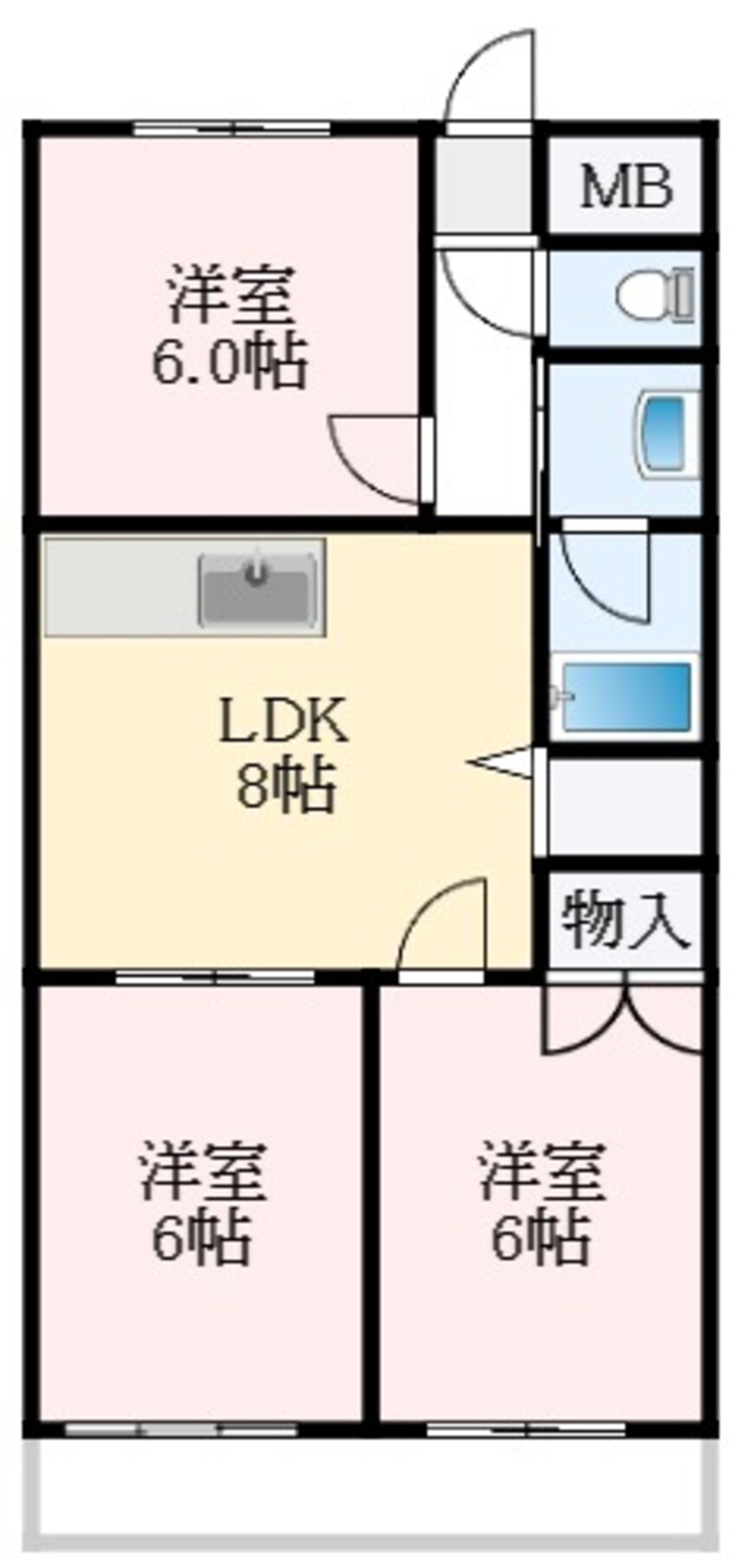 間取図 アーネットスタシオン大阪狭山