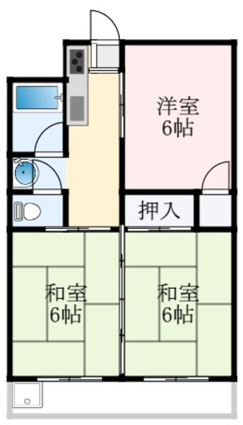 間取図 北野田マンション巽B棟