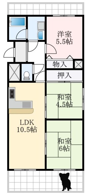 間取図 グランパス深井