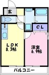 南海高野線/萩原天神駅 徒歩18分 3階 築7年 1LDKの間取り