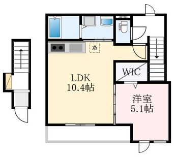 間取図 (仮称)堺市美原区阿弥賃貸アパート新築工事　