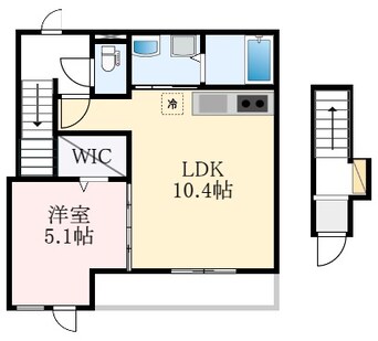 間取図 (仮称)堺市美原区阿弥賃貸アパート新築工事　