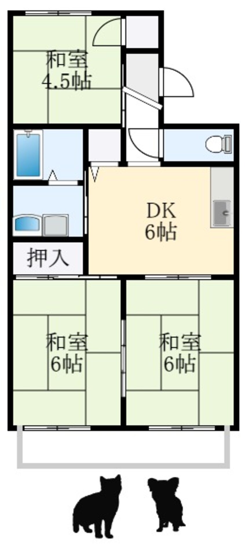 間取図 ヴァンヴェールA棟