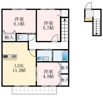 間取図 パナコート田園