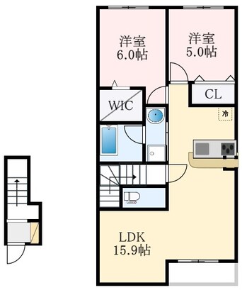 間取図 南海高野線/大阪狭山市駅 徒歩9分 2階 1年未満