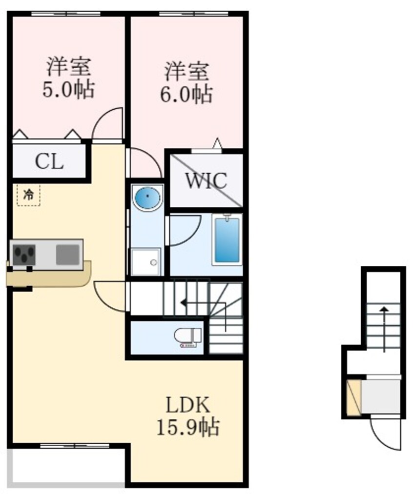 間取図 南海高野線/大阪狭山市駅 徒歩9分 2階 建築中