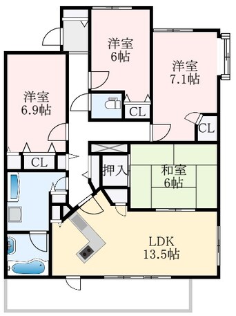 間取図 さやま池公園アーバンコンフォート