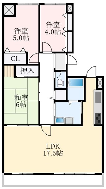 間取図 ヴァローレ三原台2号棟