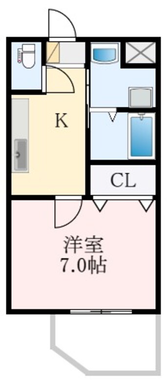 間取図 南海高野線/金剛駅 徒歩5分 1階 築18年