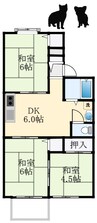 ハイツ宮山 3DKの間取り