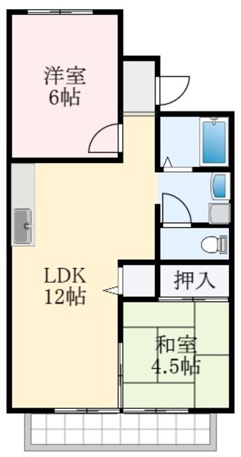 間取図 シャトードイワネ22号館