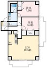 泉北高速鉄道/和泉中央駅 徒歩3分 13階 築26年 2LDKの間取り