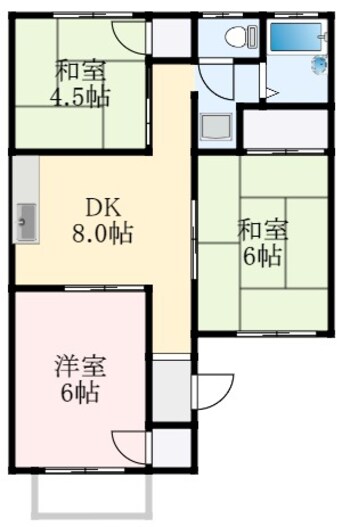 間取図 グリーンヒルＡ棟