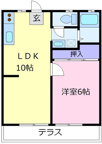 間取図 パナハイツ今熊Ⅲ