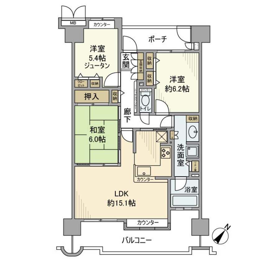 間取図 グレイスランドマーク堺・光明池