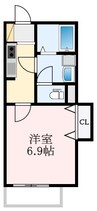 近鉄長野線/富田林駅 徒歩14分 2階 1年未満 1Kの間取り