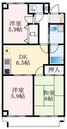 レガート 3DKの間取り