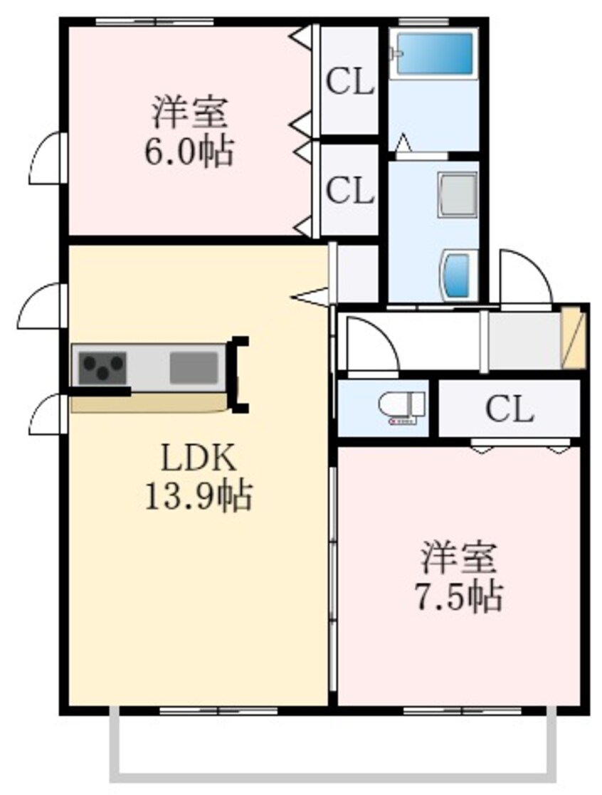 間取図 カーサＫＯＹＯＭＯ