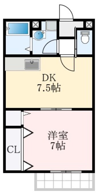 間取図 スカイハイツ