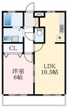 ハウスアムノルデン 1LDKの間取り