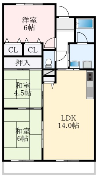 間取図 ソレイユミノリ