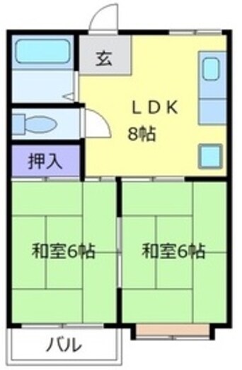 間取図 泉北高速鉄道/深井駅 徒歩10分 1階 築37年