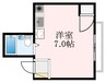 喜志マンション 1Rの間取り