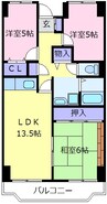 プレスト・コート壱番館 3LDKの間取り