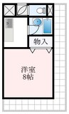 メゾン学園 1Kの間取り