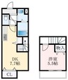 スリーハーブズ狭山I番館 1DKの間取り