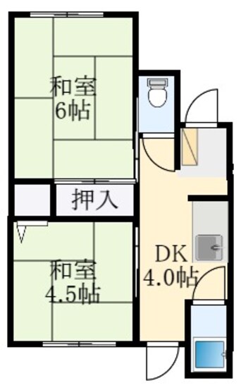 間取図 北野田マンション巽A棟