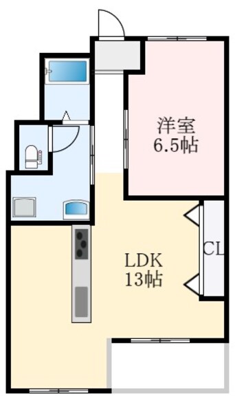 間取図 泉北高速鉄道/泉ケ丘駅 徒歩10分 2階 築49年