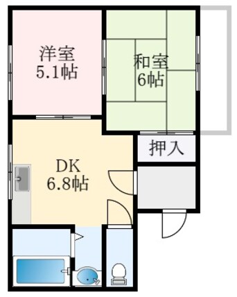 間取図 フィルドライズ和泉