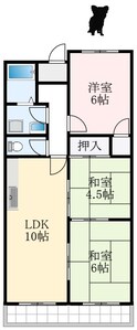 ドミール仲谷1号館の間取図