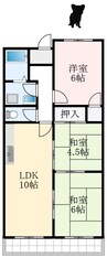 ドミール仲谷1号館 3LDKの間取り