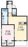 南海高野線/初芝駅 徒歩1分 3階 築6年 1LDKの間取り