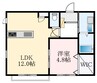 南海高野線/大阪狭山市駅 徒歩7分 1階 築15年 1LDKの間取り