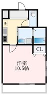 フジパレス堺初芝Ⅲ番館 1Kの間取り