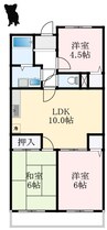 プリネール 3LDKの間取り